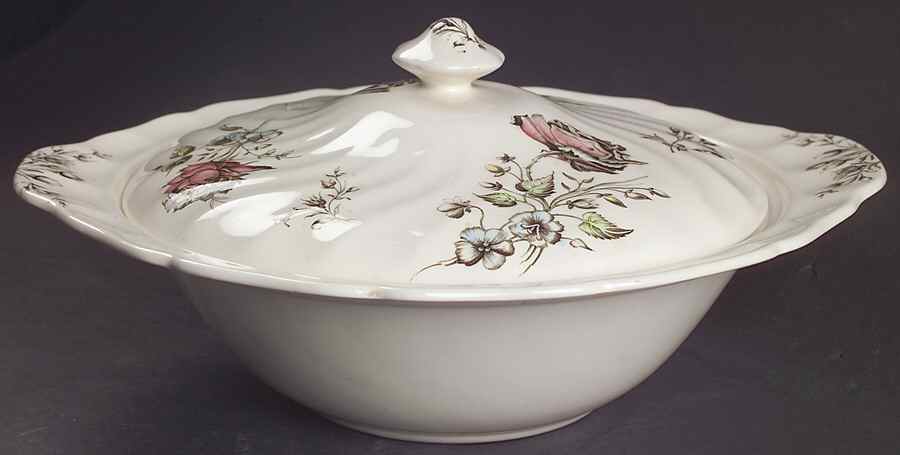 Day In June Multicolor Round Covered Vegetable by Johnson Brothers-1