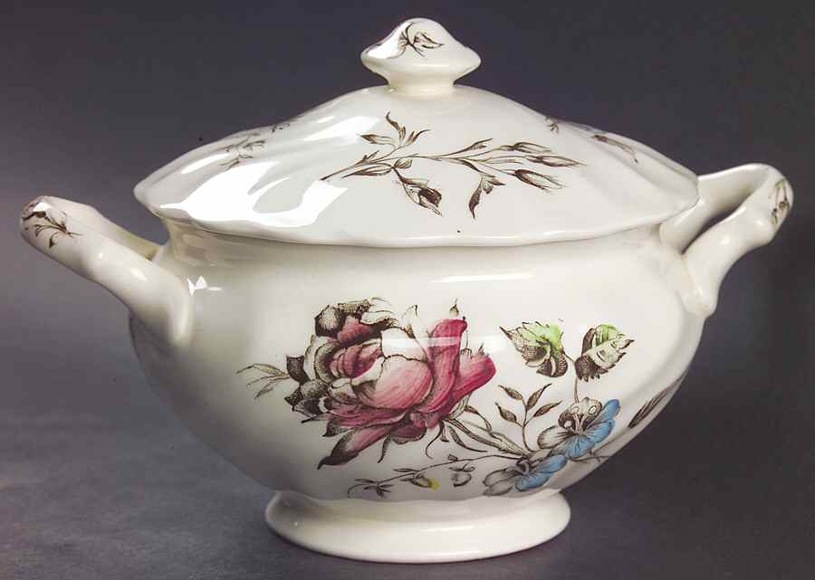 Day In June Multicolor Sugar Bowl & Lid by Johnson Brothers-1