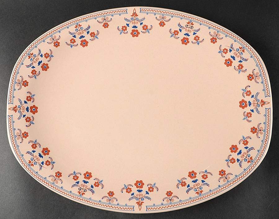 Danube 13" Oval Serving Platter by Johnson Brothers-1