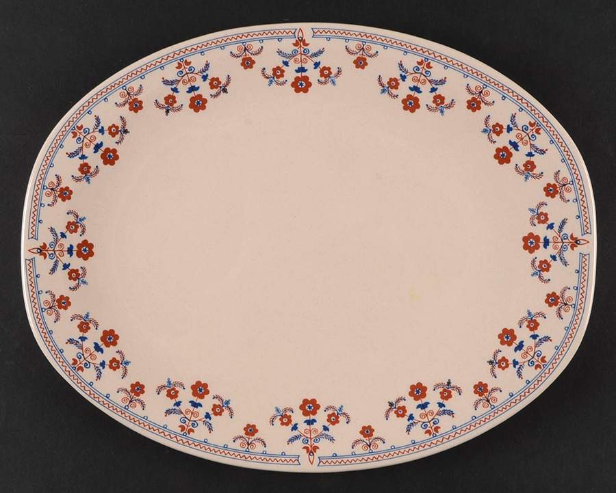 Danube 12" Oval Serving Platter by Johnson Brothers-1