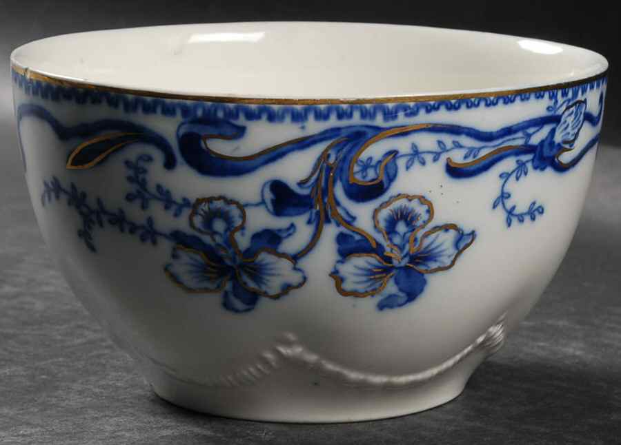 Delmonte (Flow Blue, Gold Accent) Cranberry Bowl by Johnson Brothers-1