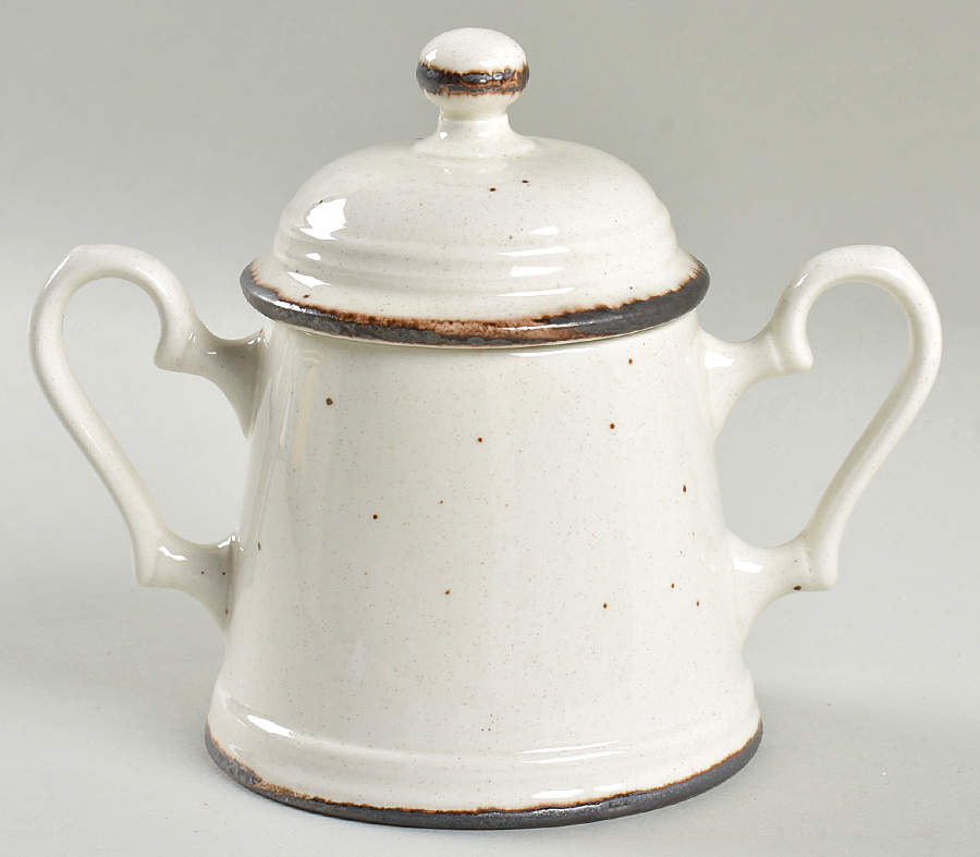 Desert Sand Sugar Bowl & Lid by Johnson Brothers-1