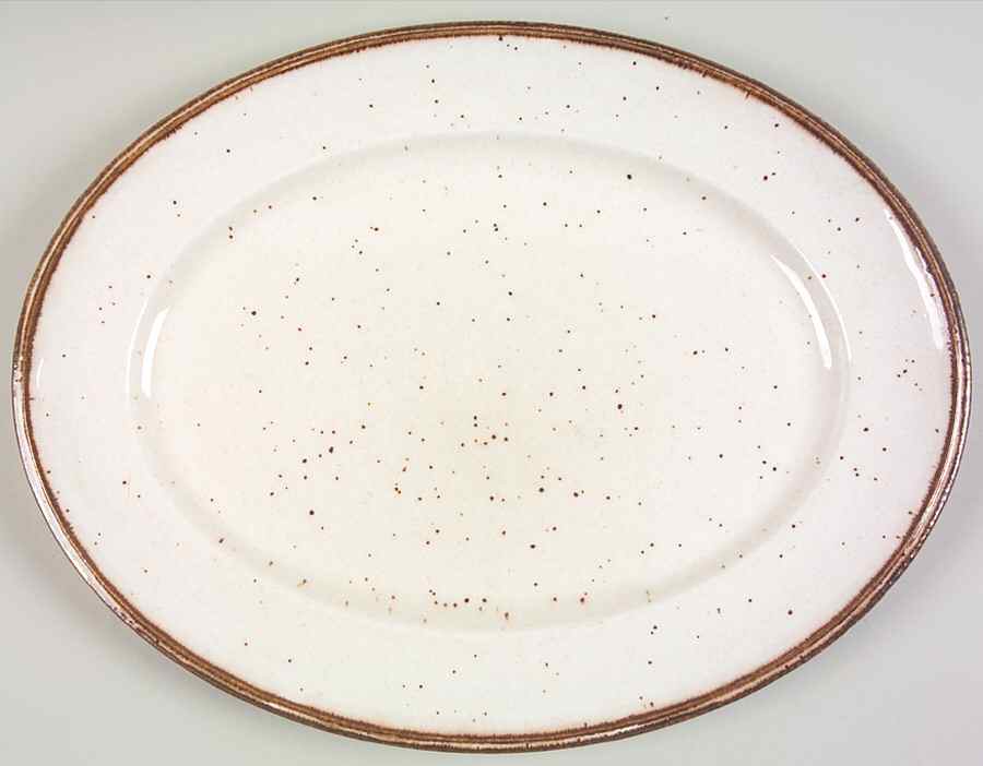 Desert Sand 14" Oval Serving Platter by Johnson Brothers-1
