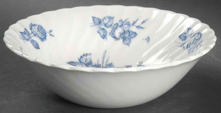 Devon Sprays Blue Coupe Cereal Bowl by Johnson Brothers-1