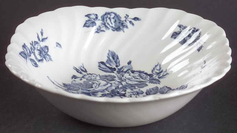 Devon Sprays Blue Square Cereal Bowl by Johnson Brothers-1