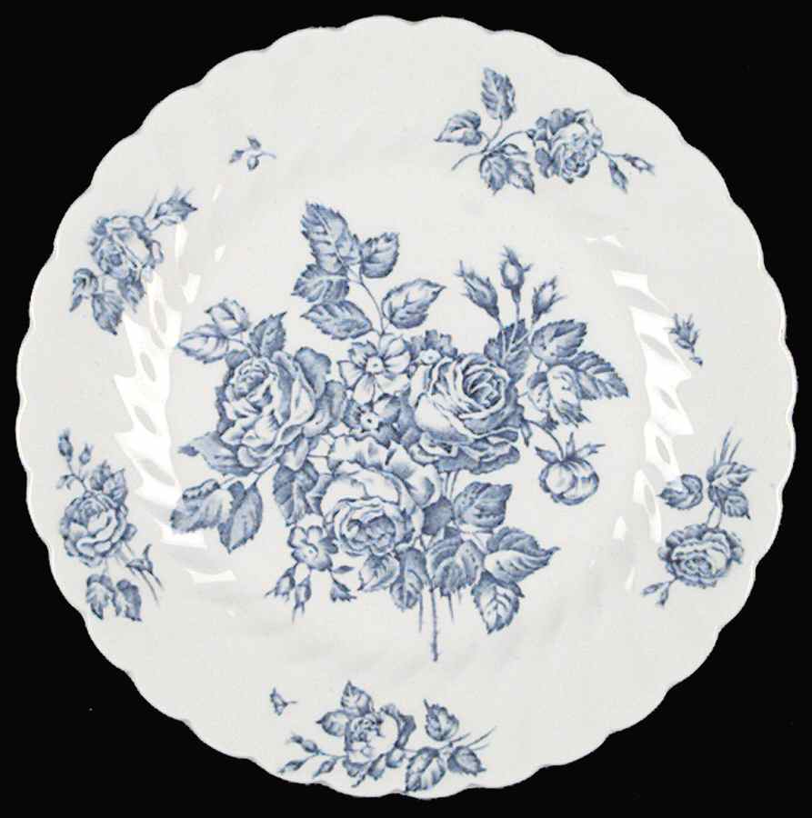 Devon Sprays Blue Bread & Butter Plate by Johnson Brothers-1