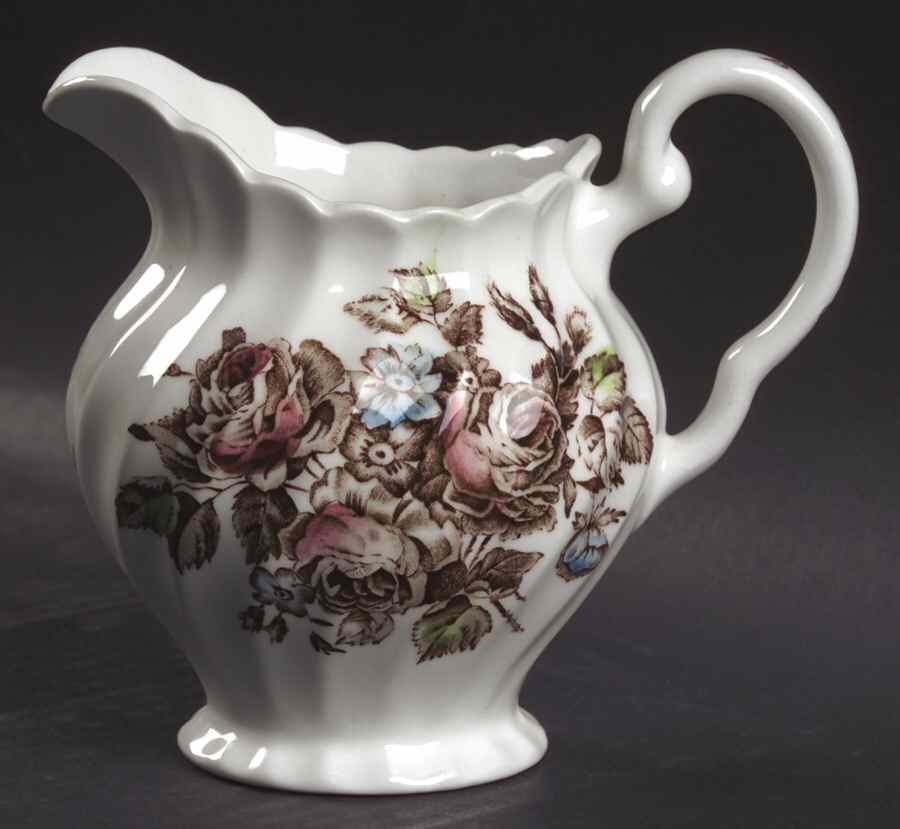 Devon Sprays Brown Multicolor Creamer by Johnson Brothers-1