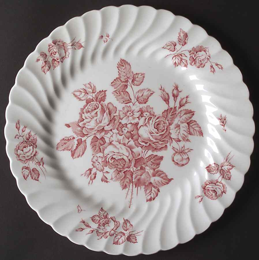 Devon Sprays Pink Dinner Plate by Johnson Brothers-1