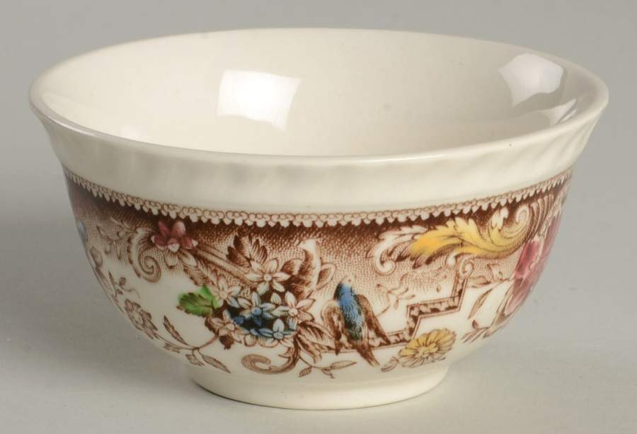 Devonshire Brown Multicolor Mini Open Sugar Bowl by Johnson Brothers-1