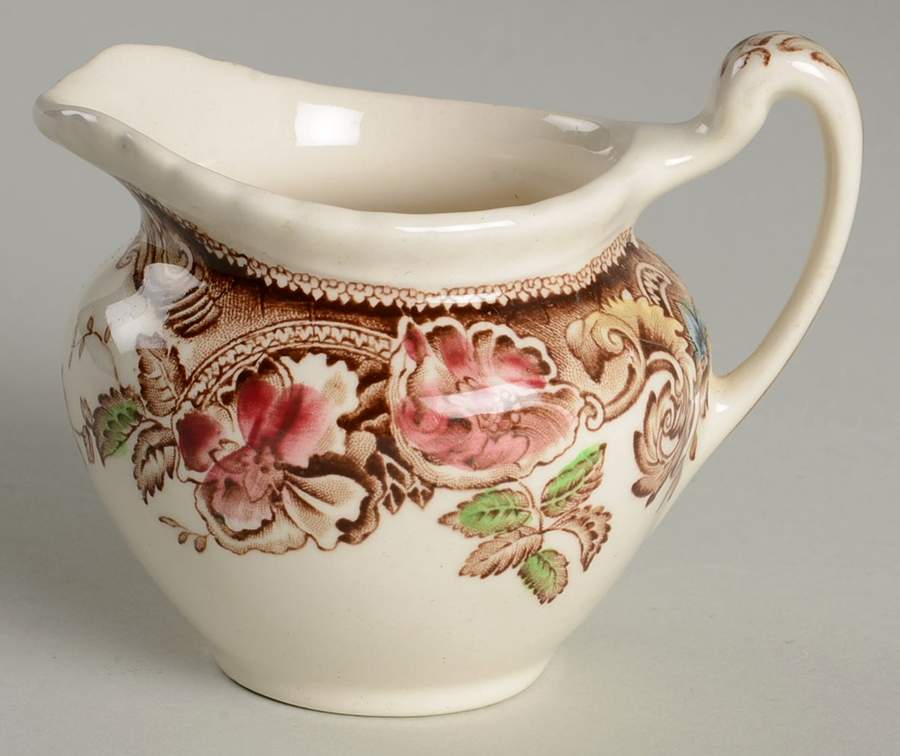 Devonshire Brown Multicolor Mini Creamer by Johnson Brothers-1
