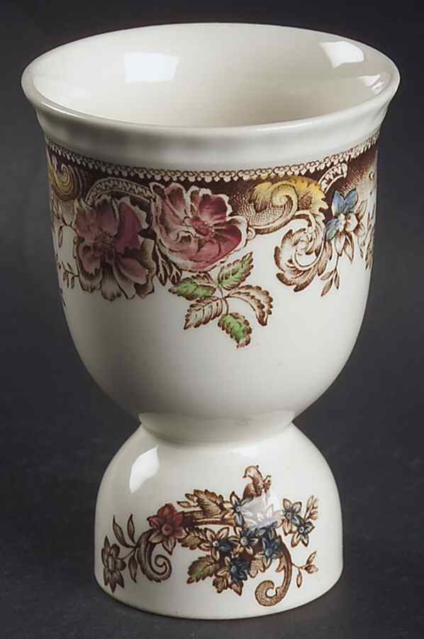 Devonshire Brown Multicolor Double Egg Cup by Johnson Brothers-1
