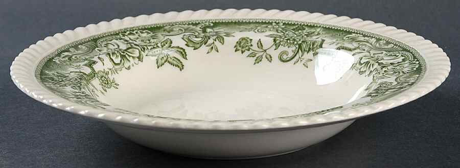 Devonshire Green Rim Soup Bowl by Johnson Brothers-1