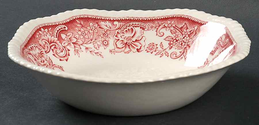 Devonshire Red Square Soup Bowl by Johnson Brothers-1