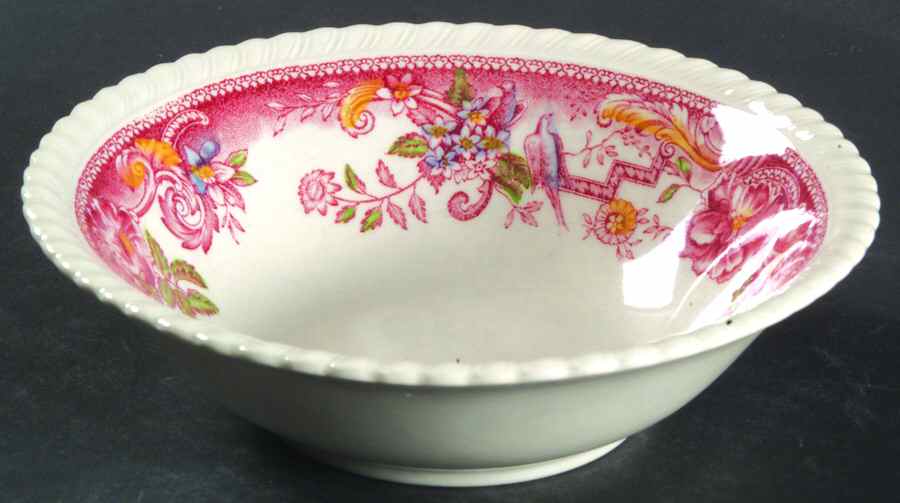 Devonshire Red Multicolor Coupe Cereal Bowl by Johnson Brothers-1