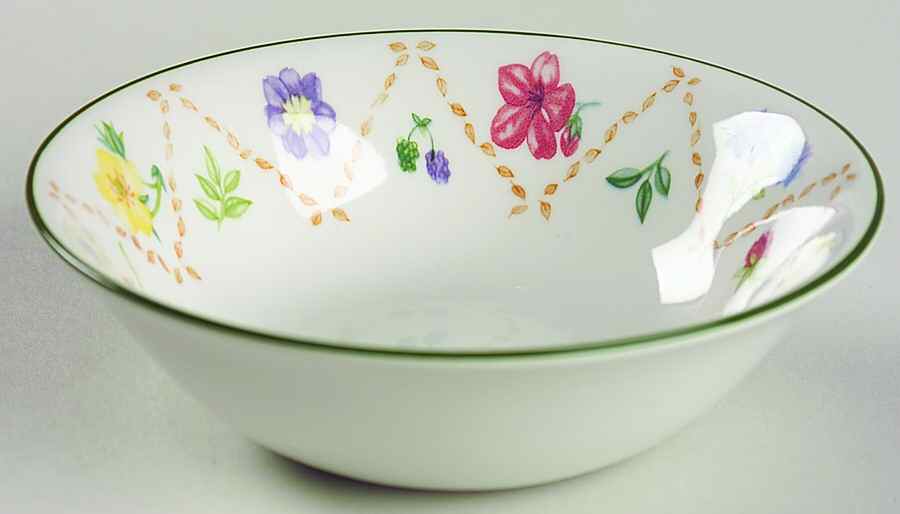 Diamond Flowers Coupe Cereal Bowl by Johnson Brothers-1