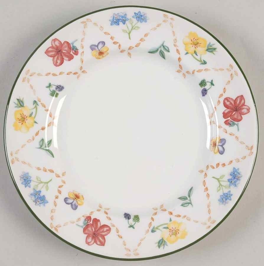 Diamond Flowers Bread & Butter Plate by Johnson Brothers-1