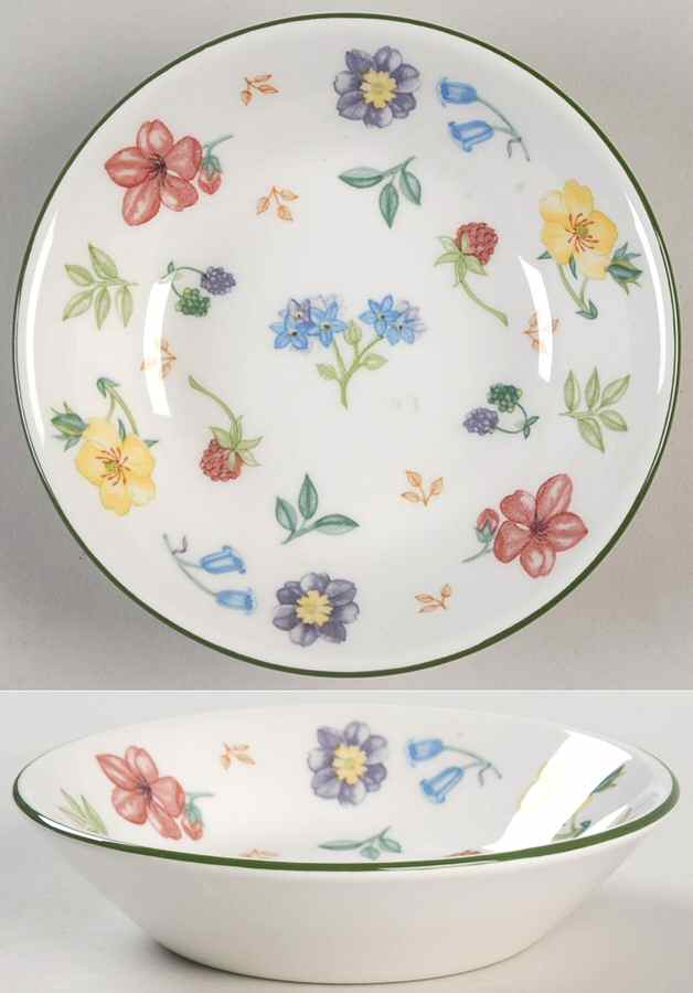Diamond Flowers Fruit/Dessert (Sauce) Bowl by Johnson Brothers-1