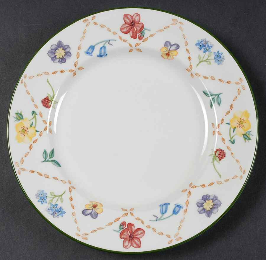 Diamond Flowers Salad Plate by Johnson Brothers-1
