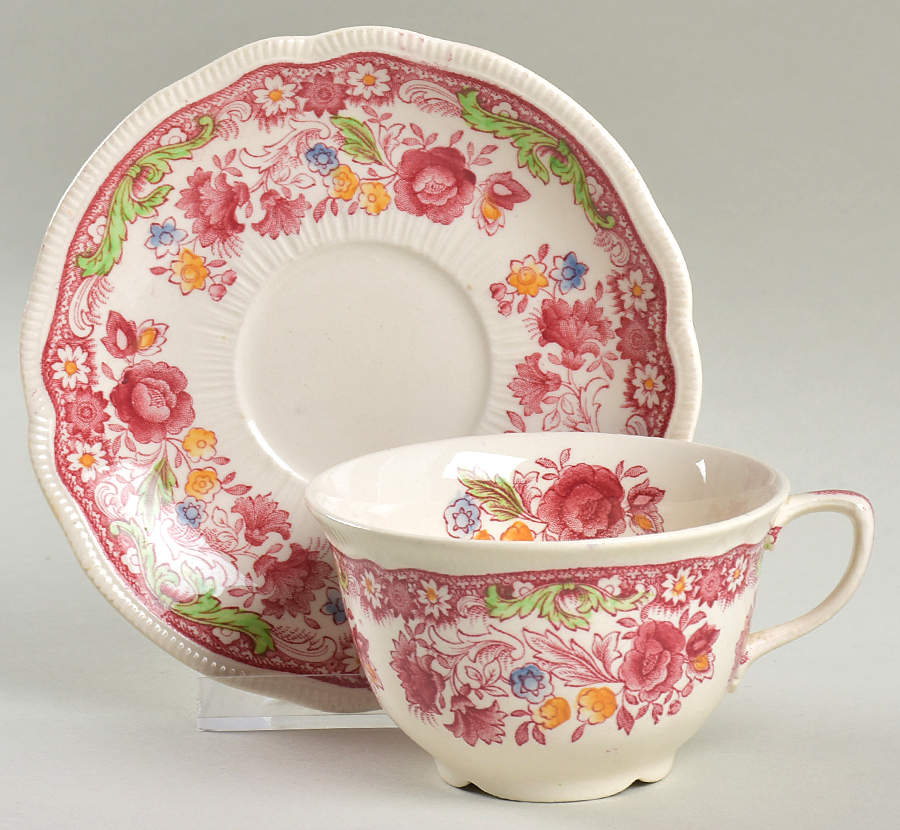 Dorchester Flat Cup & Saucer Set by Johnson Brothers-1