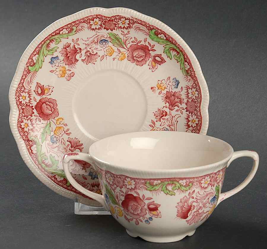 Dorchester Flat Bouillon Cup & Saucer by Johnson Brothers-1