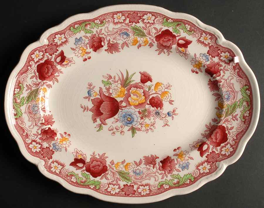 Dorchester 16" Oval Serving Platter by Johnson Brothers-1