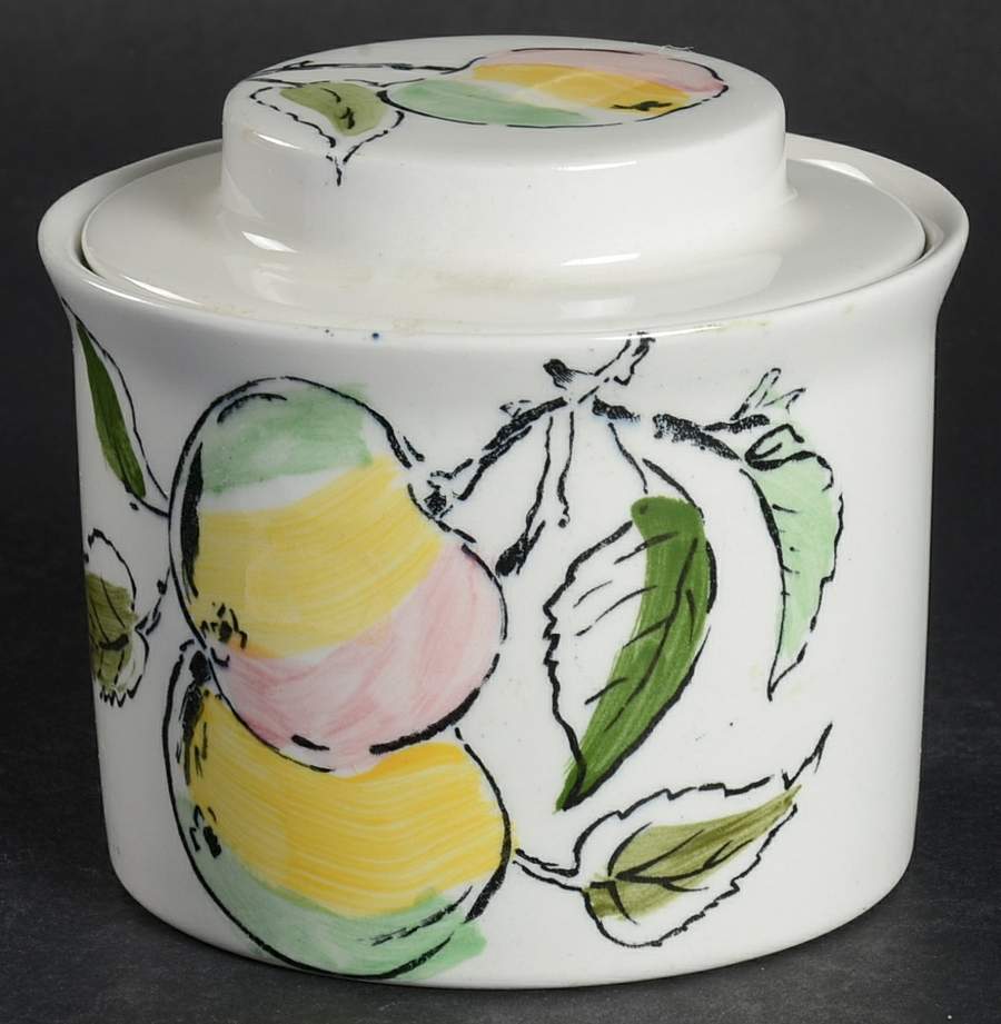 Dorado (White) Sugar Bowl & Lid by Johnson Brothers-1