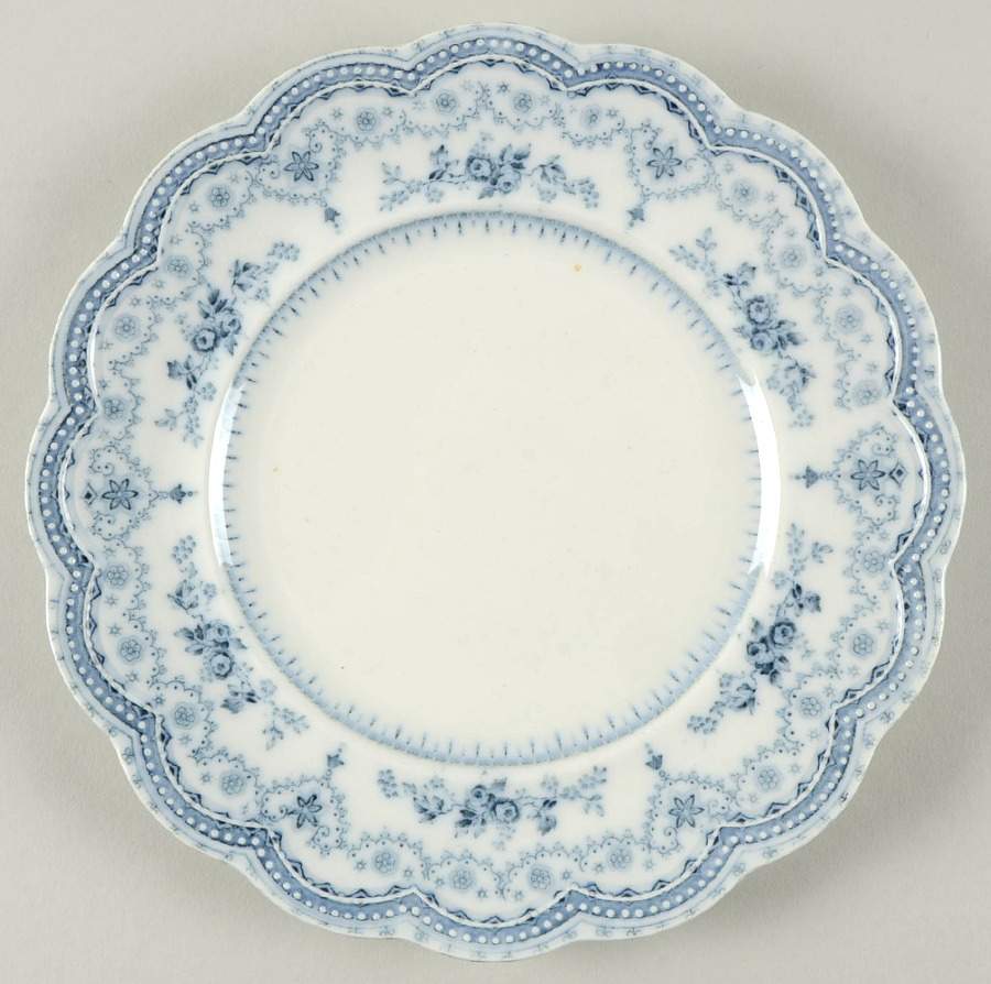 Dorothy (Blue Transfer, No Trim) Salad Plate by Johnson Brothers-1