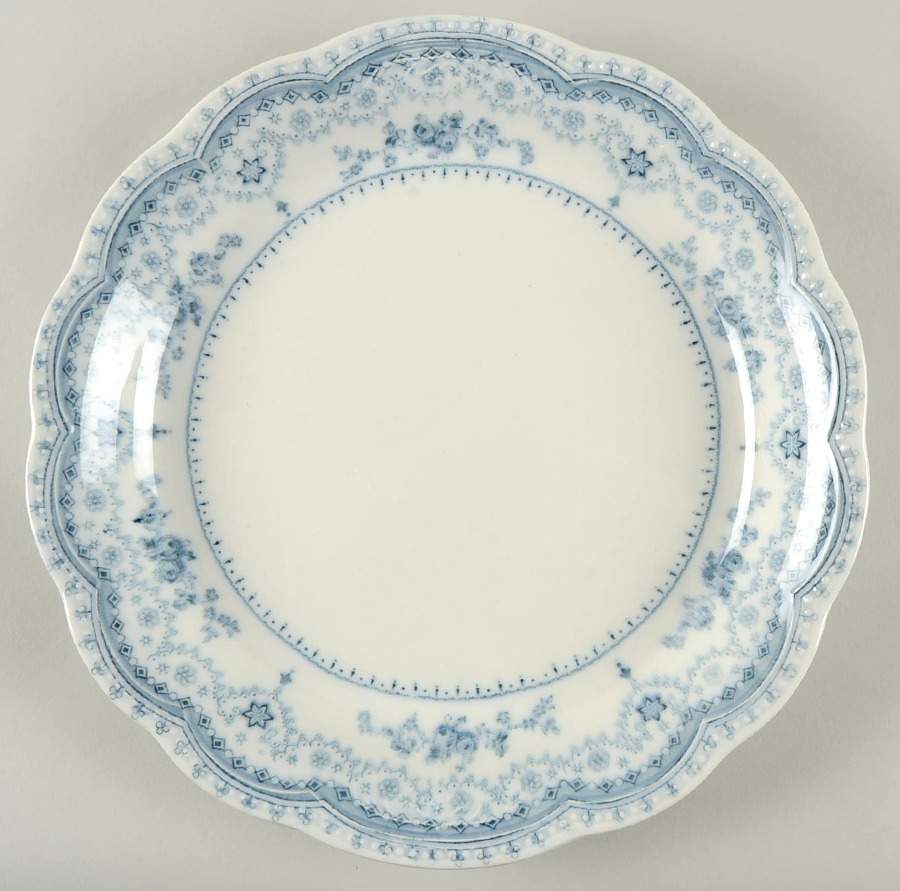 Dorothy (Blue Transfer, No Trim) 12" Deep Round Platter by Johnson Brothers-1