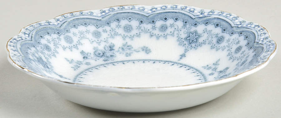 Dorothy (Blue Transfer, Gold Trim) Fruit/Dessert (Sauce) Bowl by Johnson Brothers-1