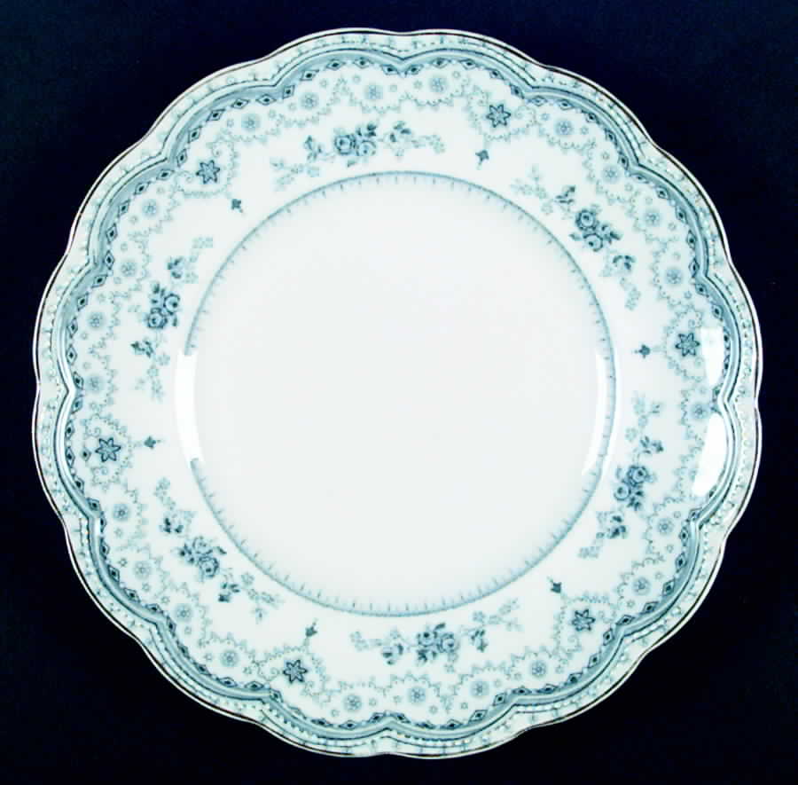 Dorothy (Blue Transfer, Gold Trim) Dinner Plate by Johnson Brothers-1
