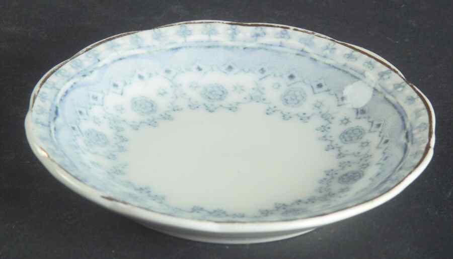 Dorothy (Blue Transfer, Gold Trim) Butter Pat by Johnson Brothers-1