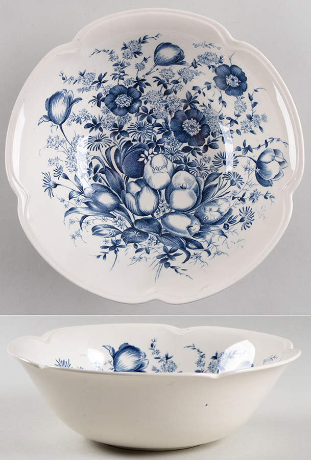 Dover Blue 8" Round Vegetable Bowl by Johnson Brothers-1
