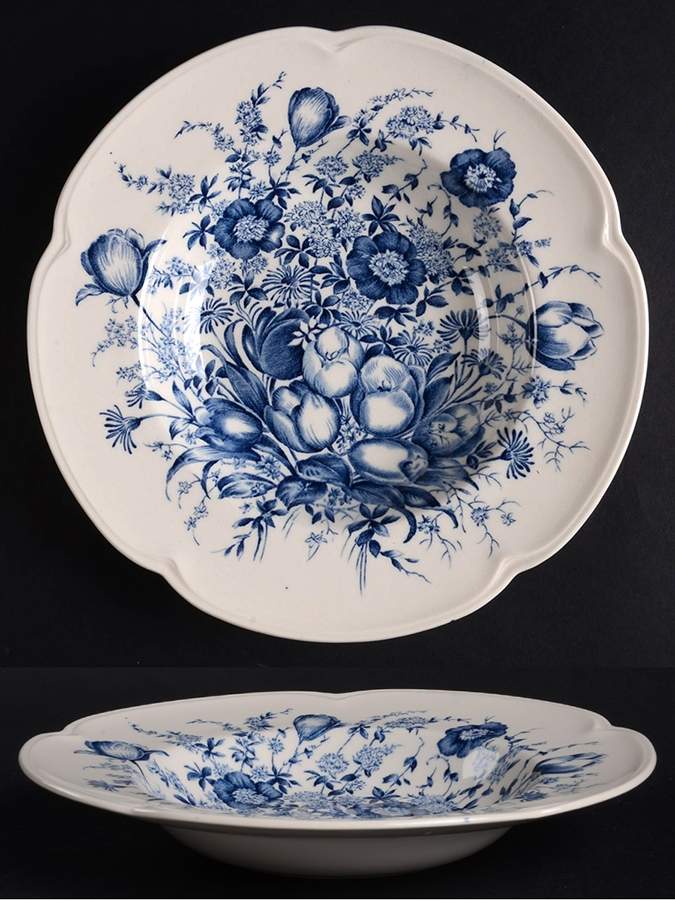 Dover Blue Rim Soup Bowl by Johnson Brothers-1