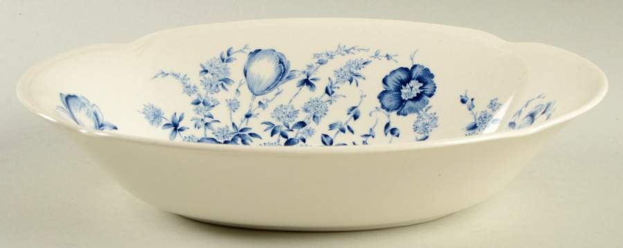 Dover Blue 9" Oval Vegetable Bowl by Johnson Brothers-1