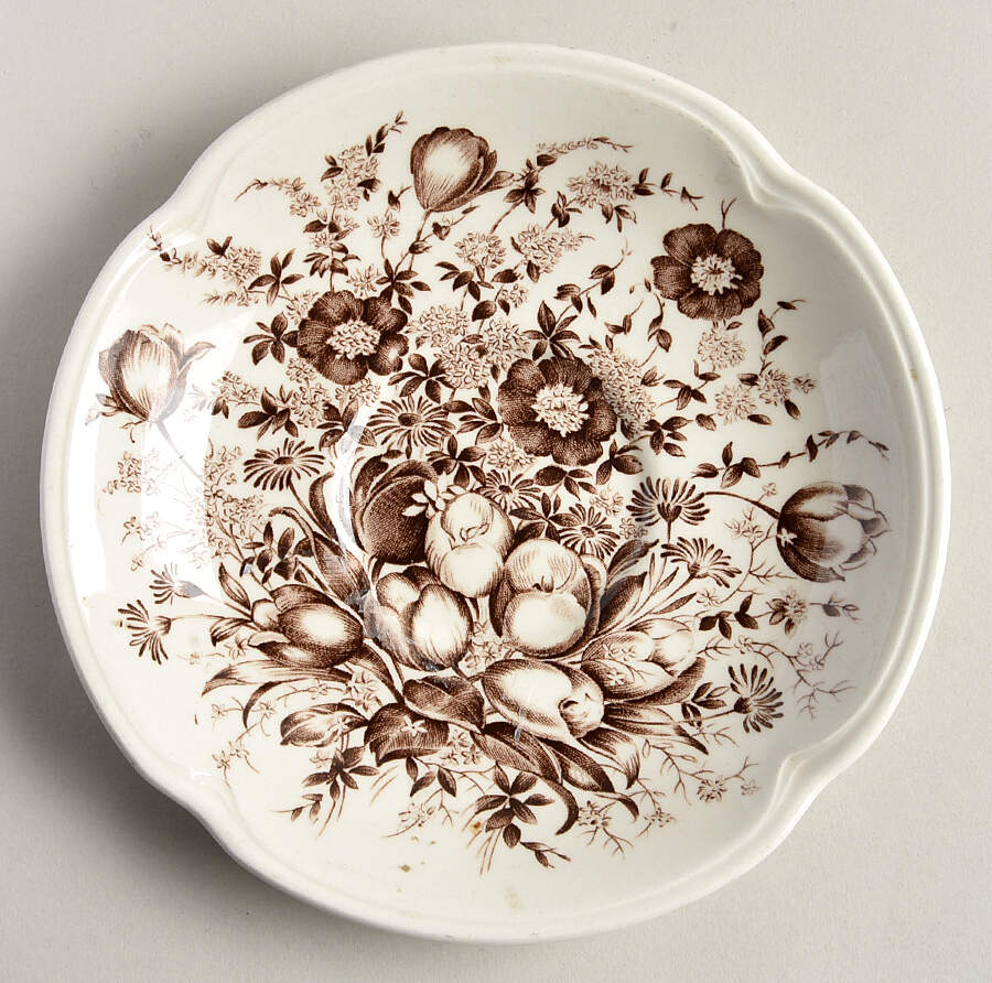 Dover Brown Saucer by Johnson Brothers-1