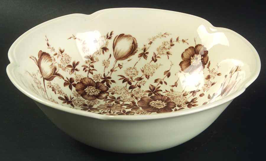 Dover Brown 8" Round Vegetable Bowl by Johnson Brothers-1