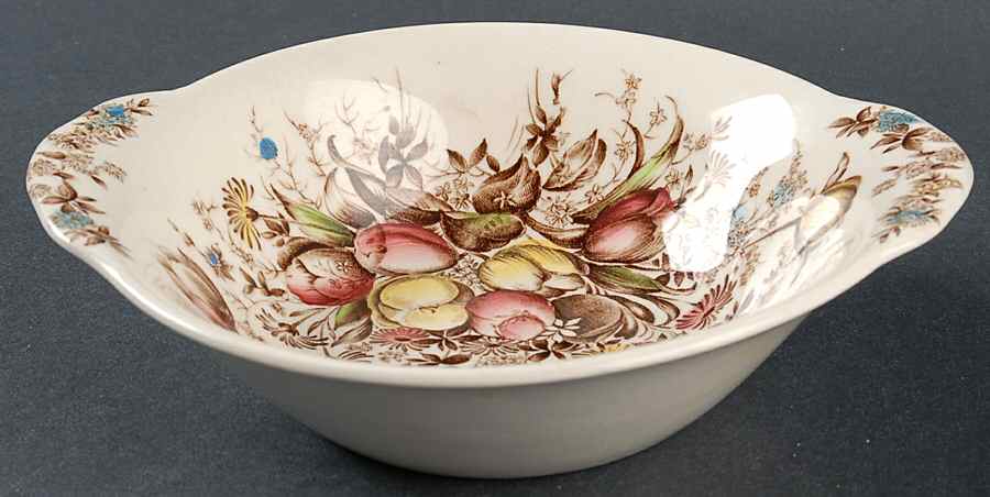 Dover Brown Multicolor Lugged Cereal Bowl by Johnson Brothers-1
