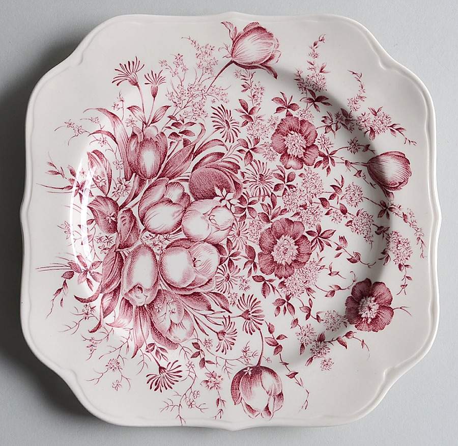Dover Mulberry Square Salad Plate by Johnson Brothers-1