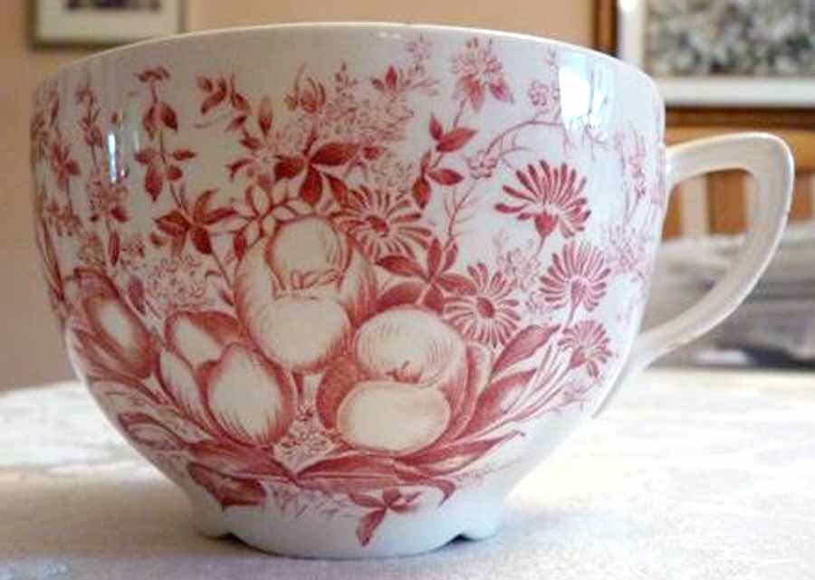 Dover Red Flat Cup by Johnson Brothers-1