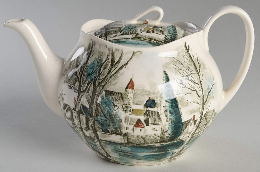 Dream Town Green Multicolor Teapot & Lid by Johnson Brothers-1