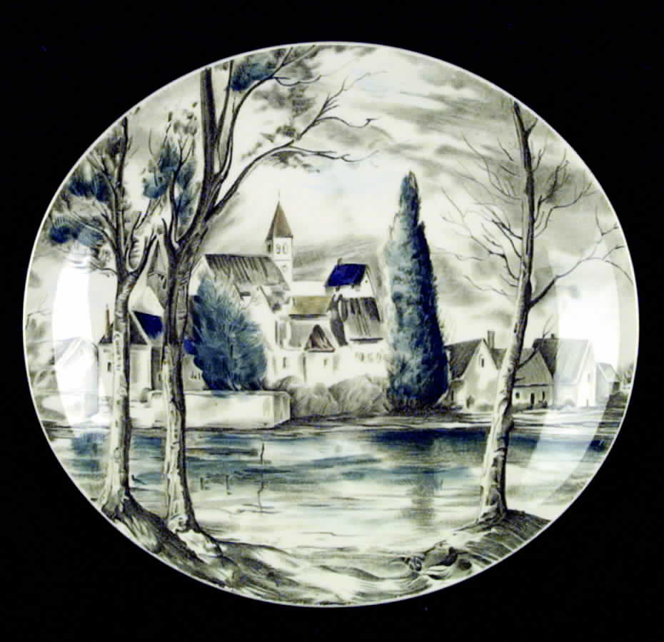 Dream Town Green Multicolor Dinner Plate by Johnson Brothers-1
