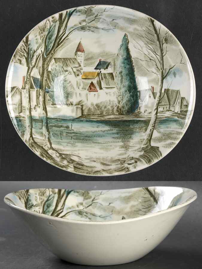 Dream Town Green Multicolor Coupe Cereal Bowl by Johnson Brothers-1