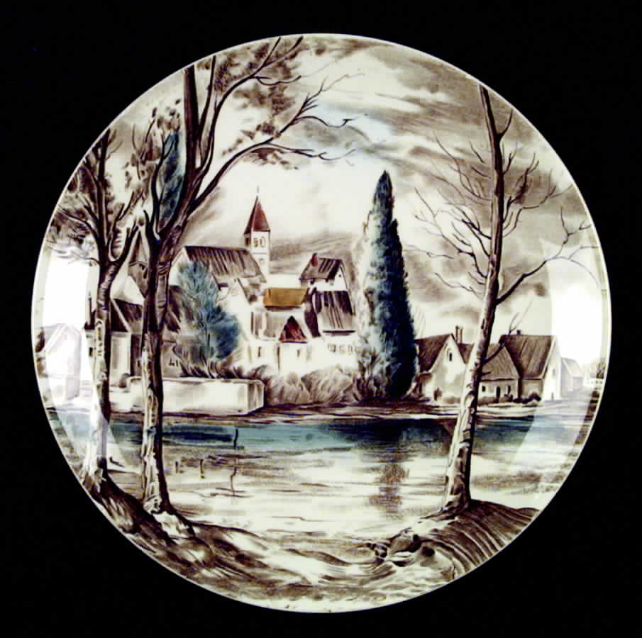 Dream Town Brown Multicolor Dinner Plate by Johnson Brothers-1