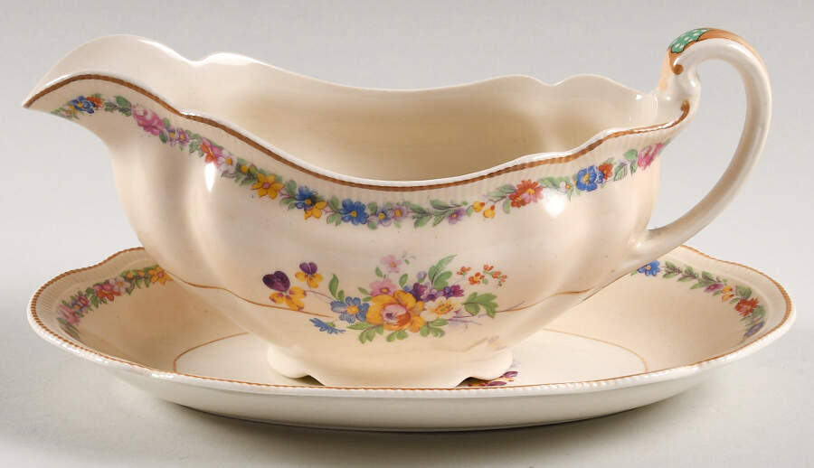 Dubarry Gravy Boat & Underplate by Johnson Brothers-1