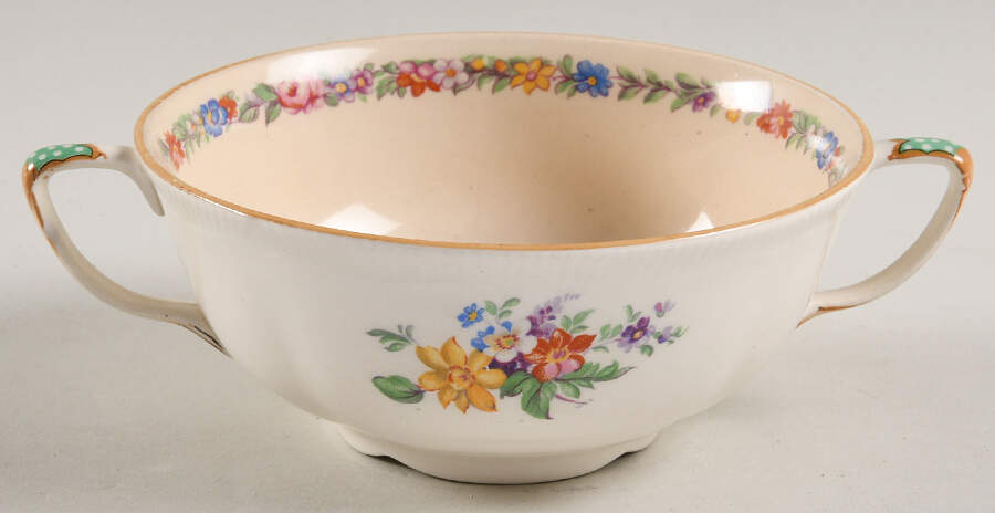 Dubarry Flat Cream Soup Bowl by Johnson Brothers-1