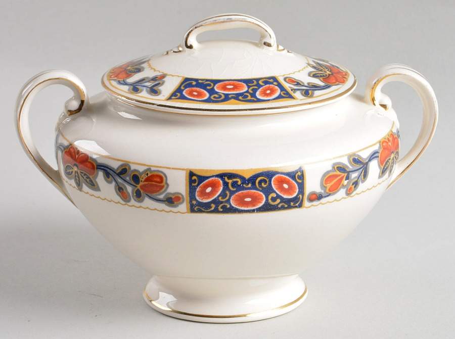 Dudley Sugar Bowl & Lid by Johnson Brothers-1