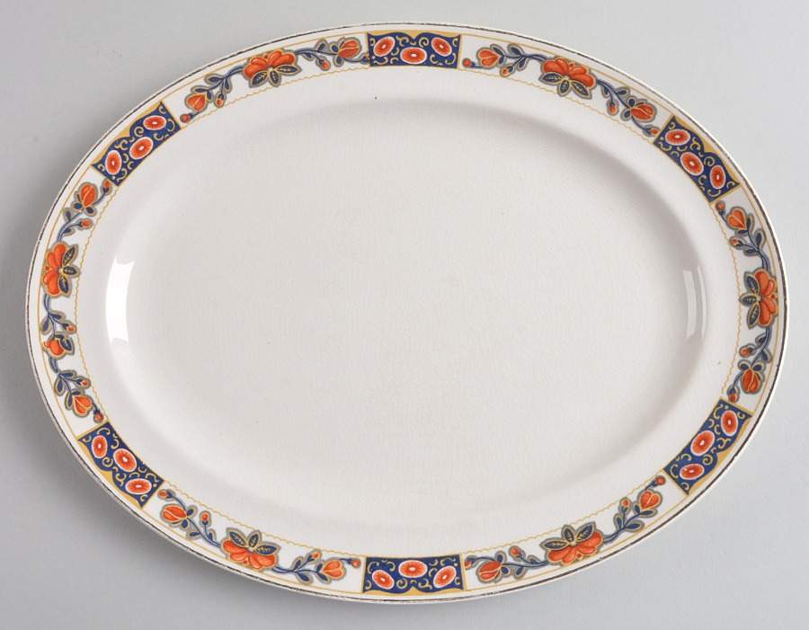 Dudley 12" Oval Serving Platter by Johnson Brothers-1