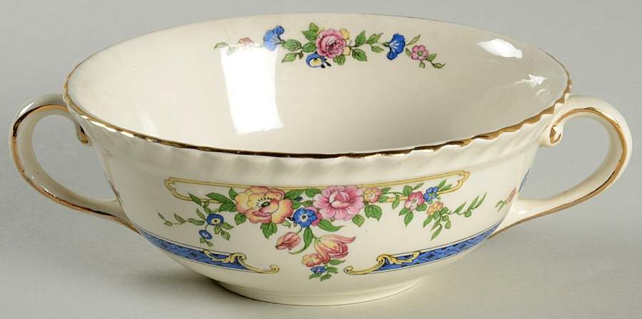 Eastbourne (Old English) Flat Cream Soup Bowl by Johnson Brothers-1