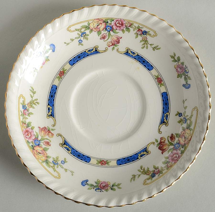 Eastbourne (Old English) Saucer for Cream Soup Bowl by Johnson Brothers-1