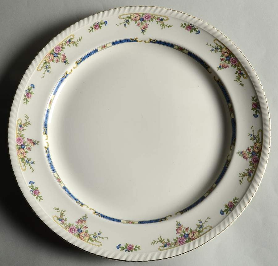 Eastbourne (Old English) 14" Chop Plate (Round Platter) by Johnson Brothers-1